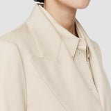 Beige Viscose Twill Jaden Jacket - Joseph