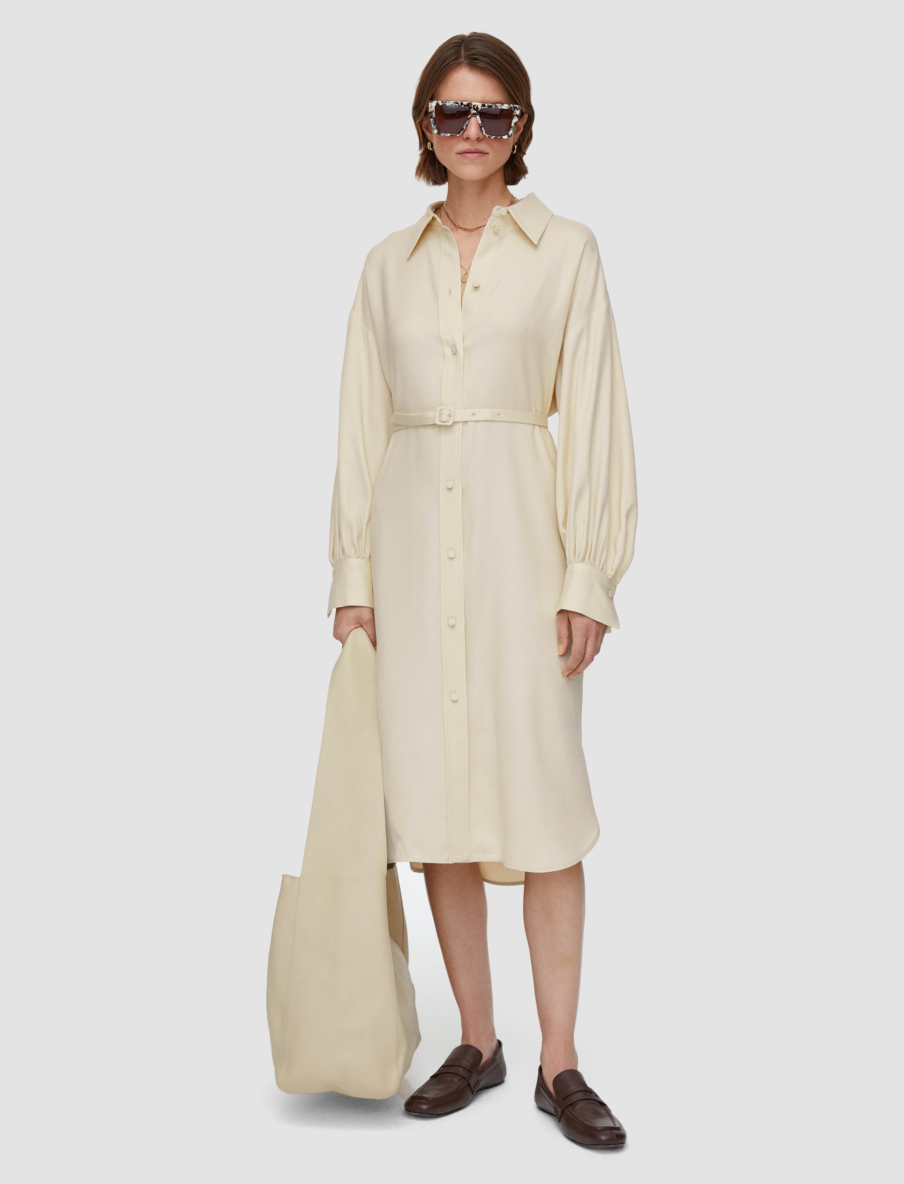 beige-robe-floreal-en-serge-de-viscose-JOSEPH