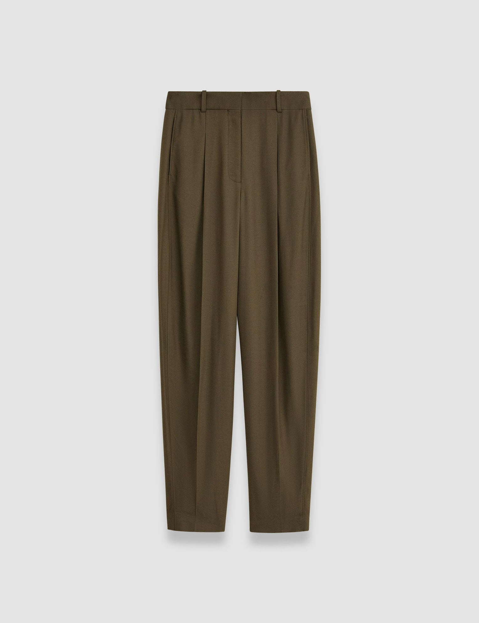 Green Viscose Twill Germain Trousers - Joseph