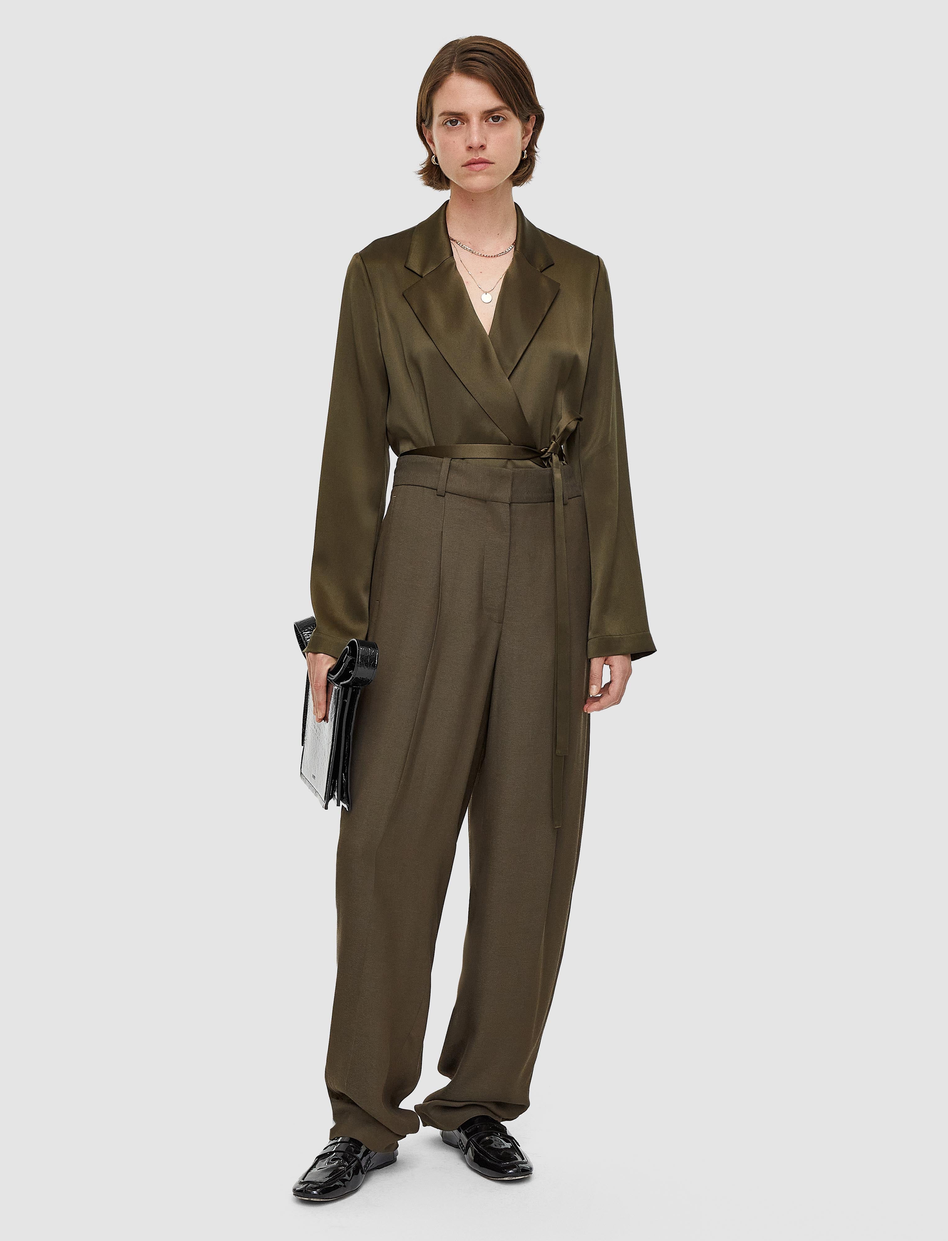 green-viscose-twill-germain-trousers-JOSEPH