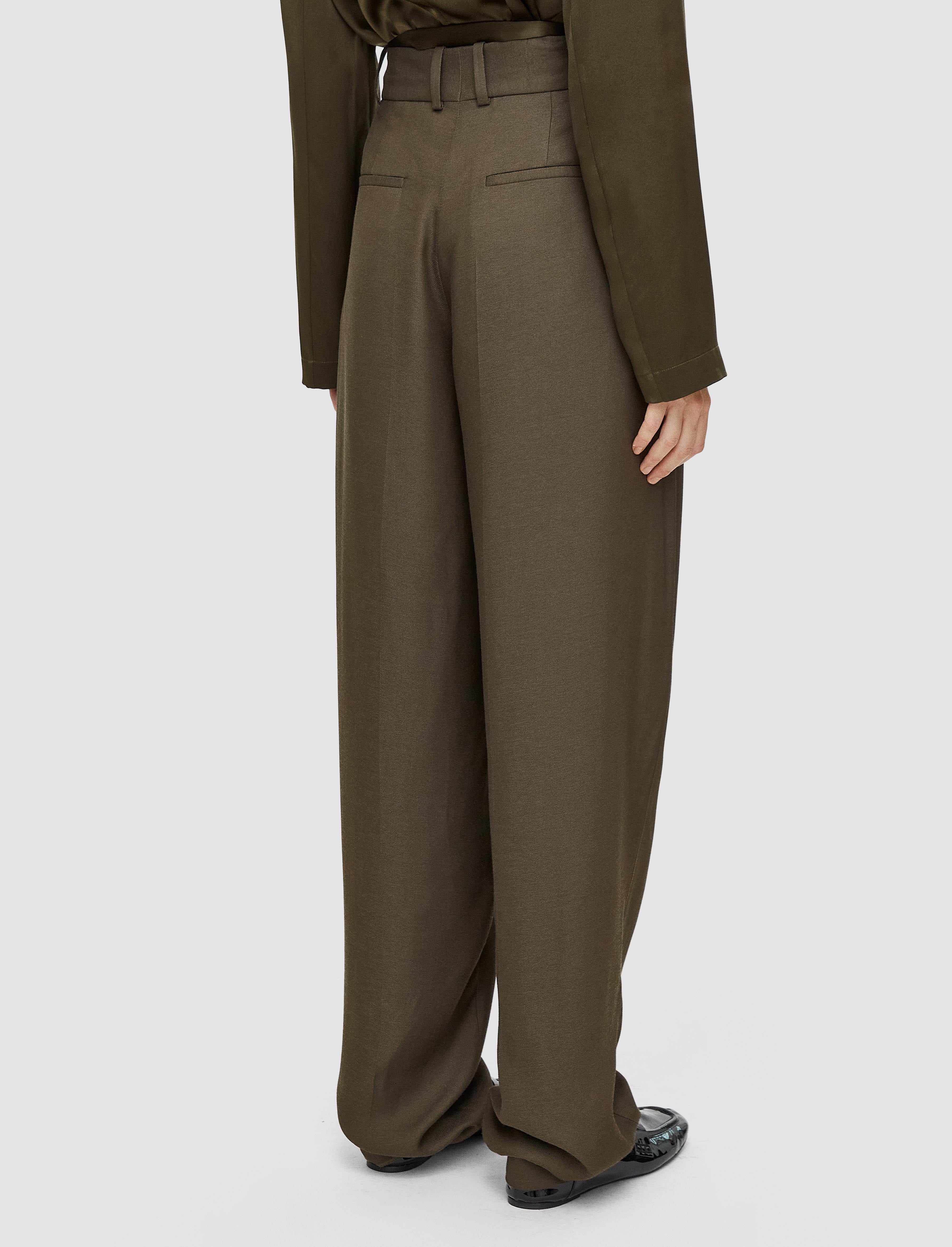 green-viscose-twill-germain-trousers-JOSEPH