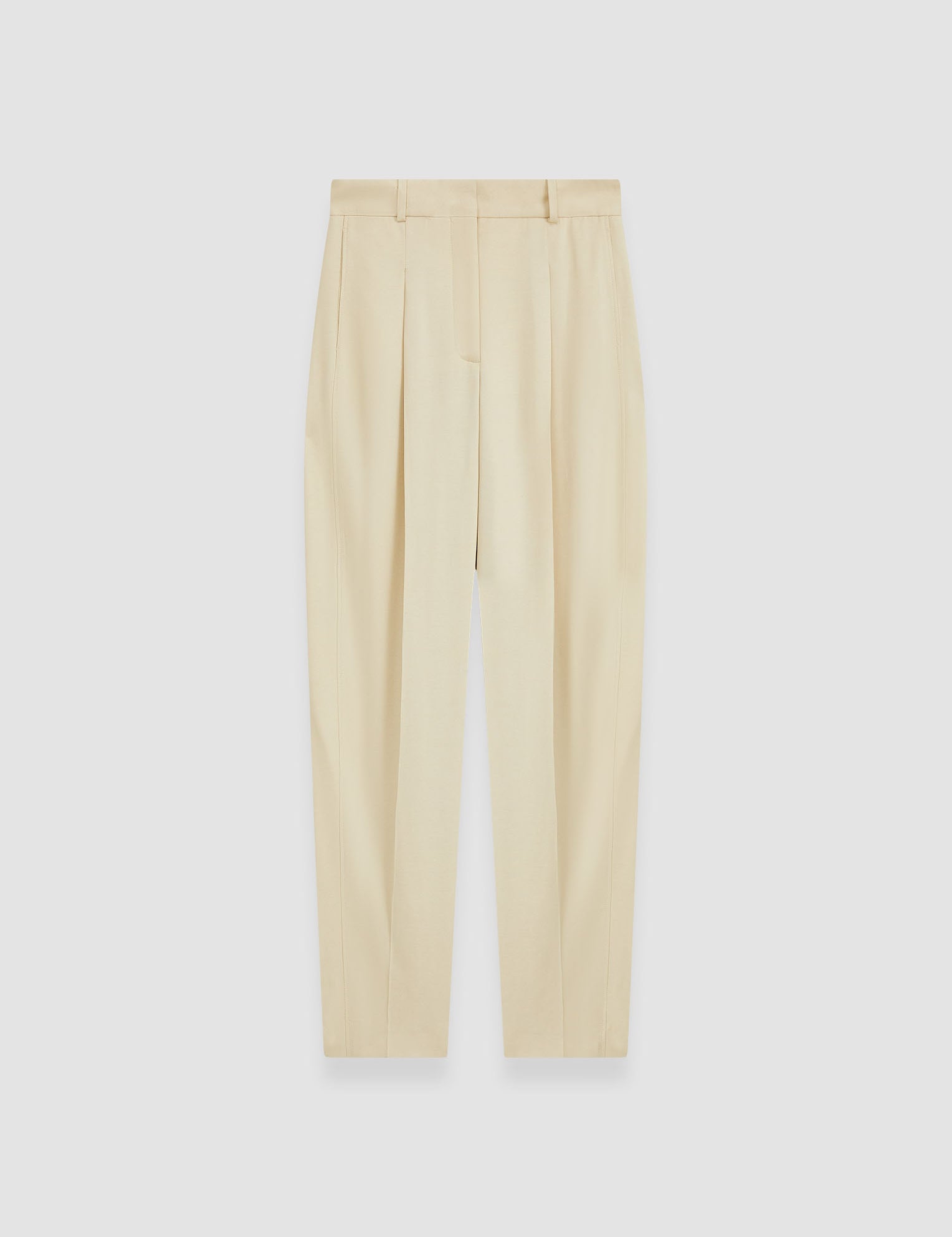 Beige Viscose Twill Germain Trousers - Joseph