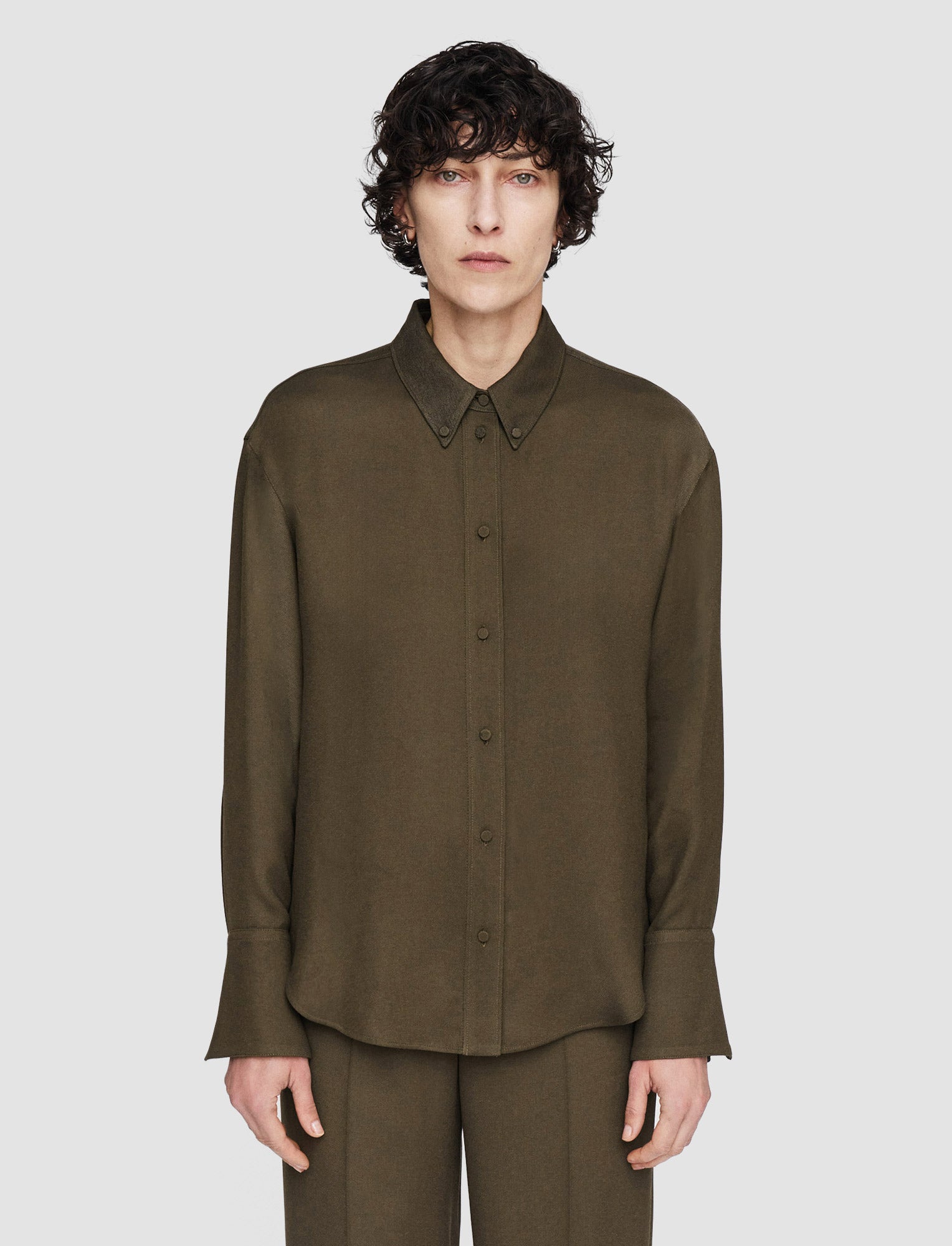 green-viscose-twill-felicien-blouse-JOSEPH