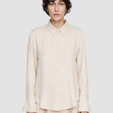 Beige Viscose Twill Felicien Blouse - Joseph