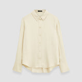 Beige Viscose Twill Felicien Blouse - Joseph