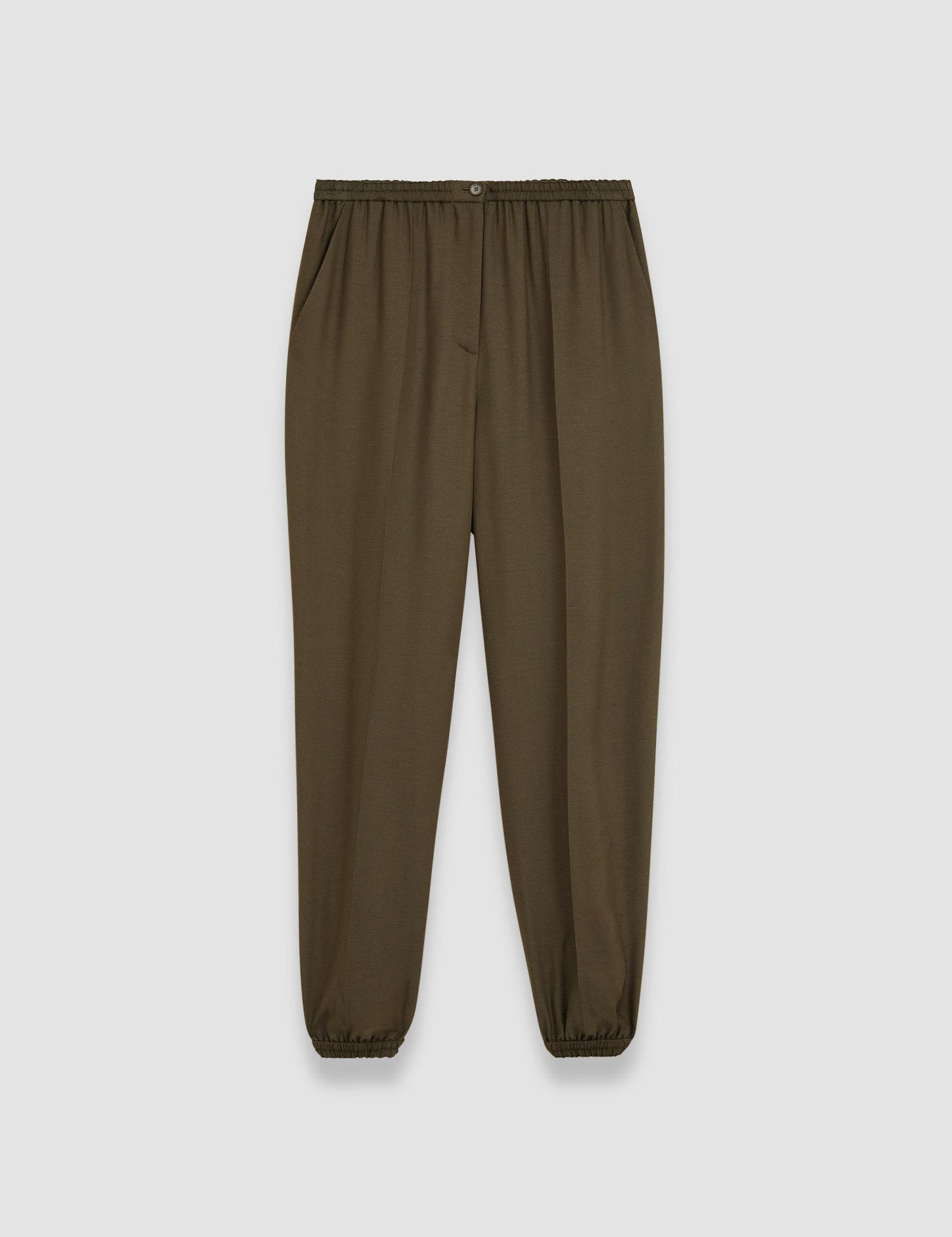 Green Viscose Twill Taio Trousers - Joseph