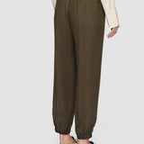 Green Viscose Twill Taio Trousers - Joseph