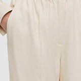 Beige Viscose Twill Taio Trousers - Joseph