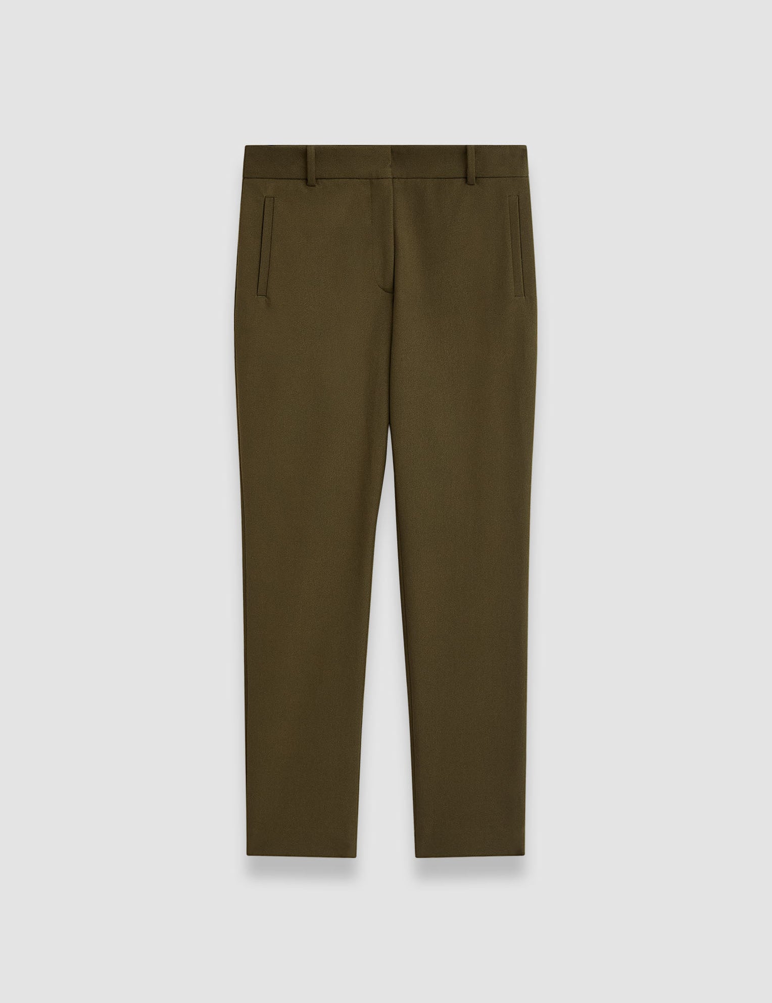 Green New Eliston Gabardine Stretch Trousers - Joseph