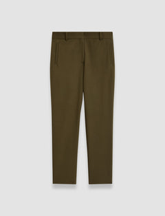 Green New Eliston Gabardine Stretch Trousers - Joseph