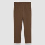 Brown New Eliston Gabardine Stretch Trousers - Joseph