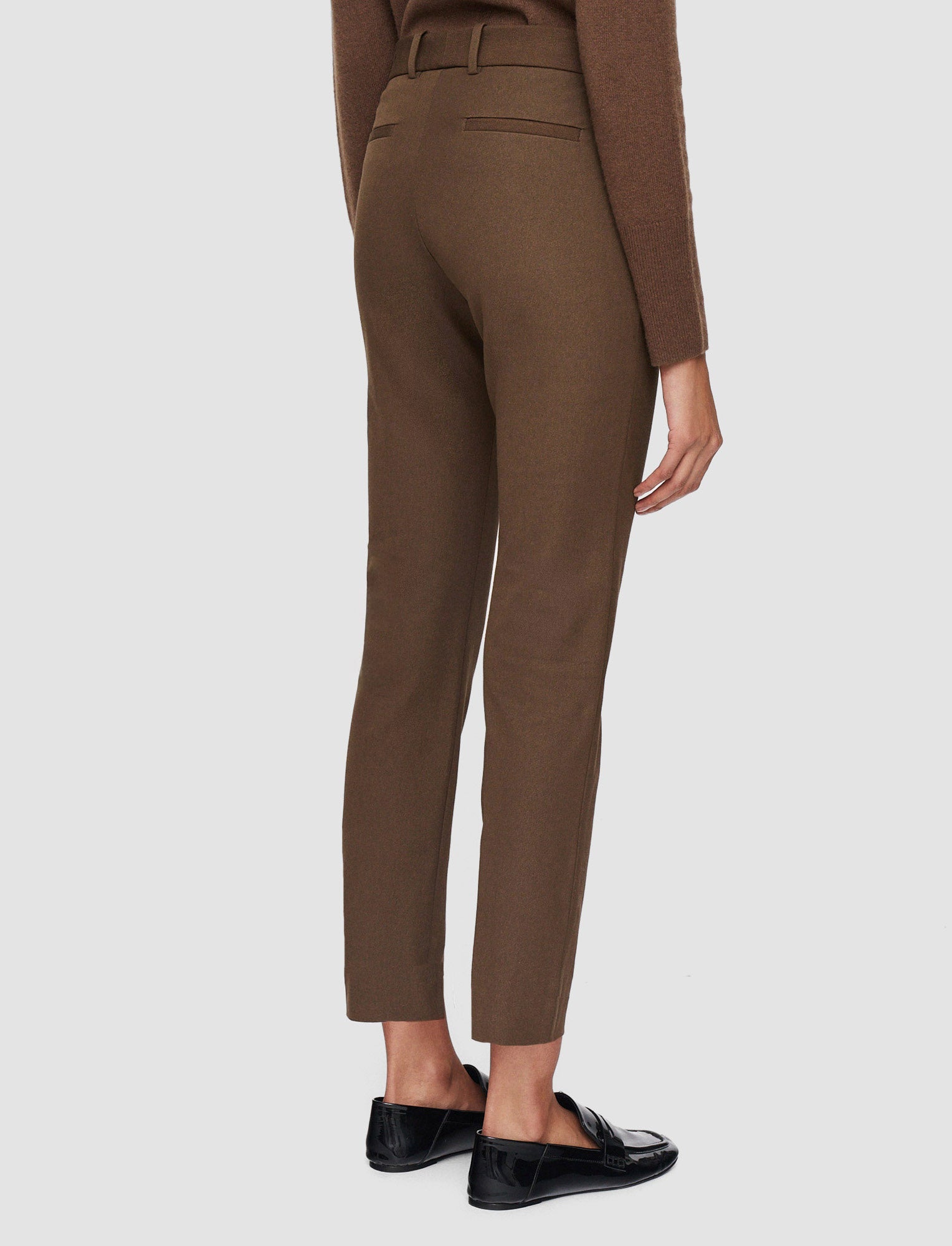 marron-pantalon-new-eliston-en-gabardine-stretch-JOSEPH