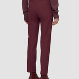 Purple Coleman Gabardine Stretch Trousers - Joseph