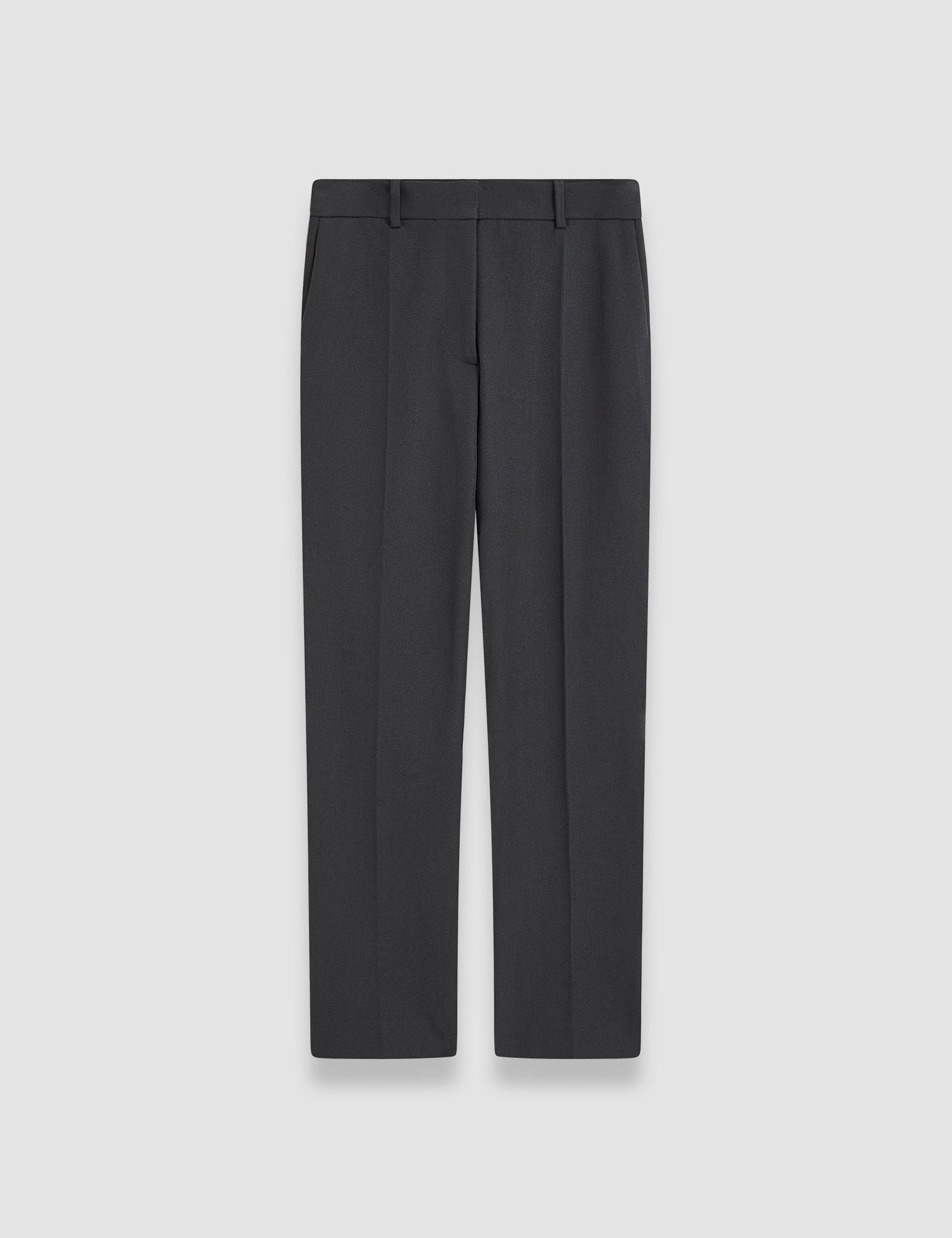 Grey Coleman Gabardine Stretch Trousers - Joseph