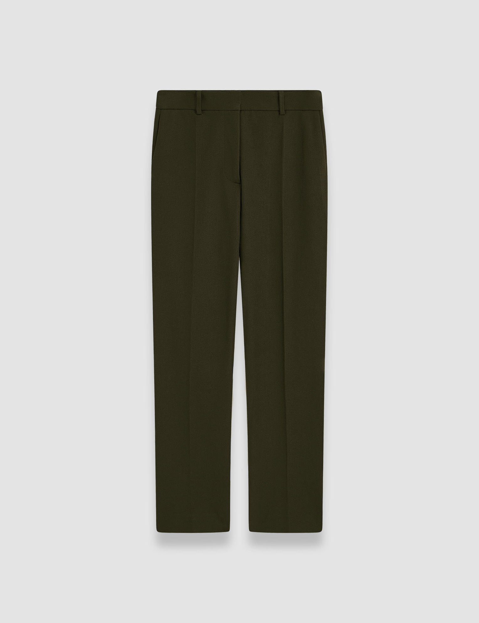 Green Coleman Gabardine Stretch Trousers - Joseph