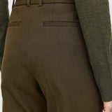 Green Coleman Gabardine Stretch Trousers - Joseph