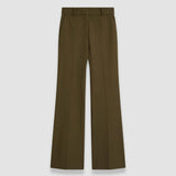 Green Tafira Gabardine Stretch Trousers - Joseph