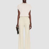 Beige Tafira Gabardine Stretch Trousers - Joseph