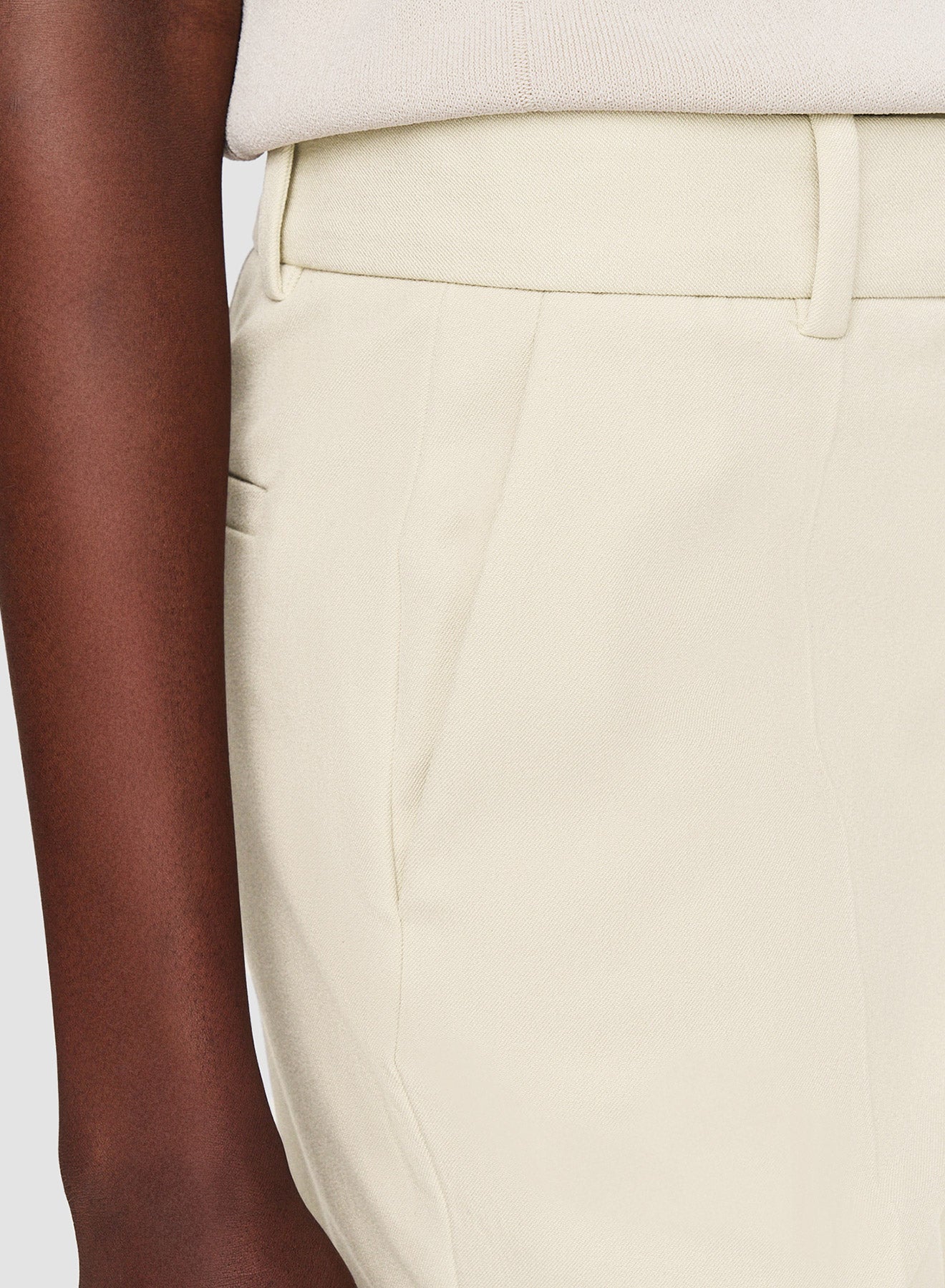 ベージュ-tafira-gabardine-stretch-トラウザーズ-JOSEPH