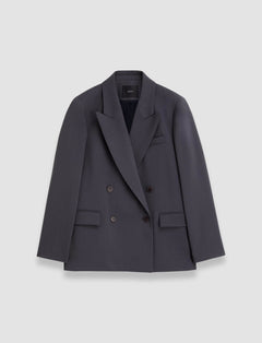 Grey Jaden Tailoring Wool Stretch Jacket - Joseph