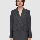 Grey Jaden Tailoring Wool Stretch Jacket - Joseph