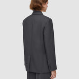 Grey Jaden Tailoring Wool Stretch Jacket - Joseph