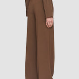 Brown Alane Comfort Cady Trousers - Joseph