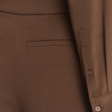 Brown Alane Comfort Cady Trousers - Joseph