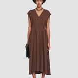 Brown Comfort Cady Turot Dress - Joseph