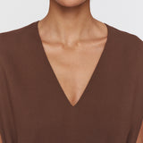 Brown Comfort Cady Turot Dress - Joseph