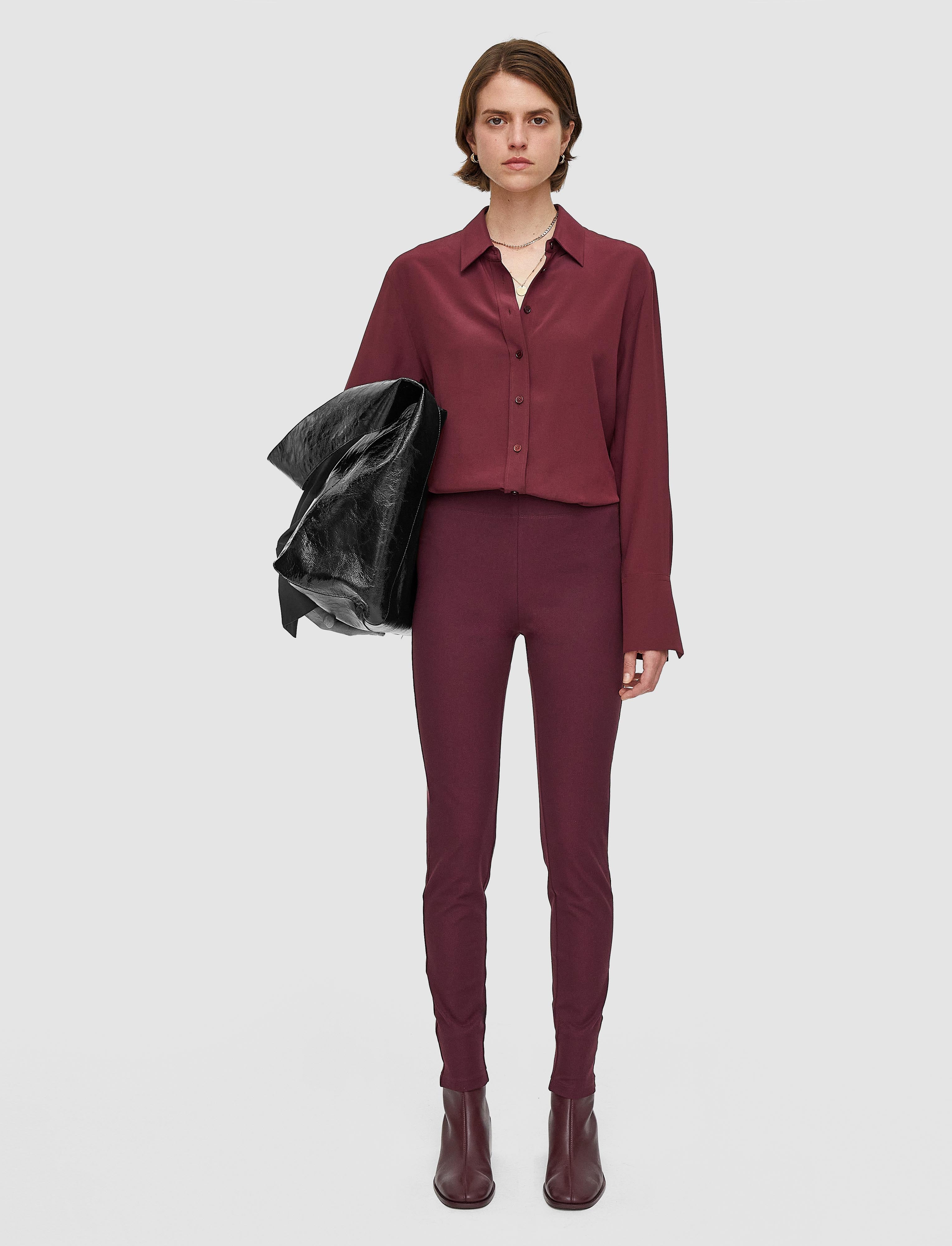 purple-gabardine-stretch-leggings-JOSEPH