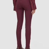 Purple Gabardine Stretch Leggings - Joseph