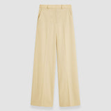 Beige Light Wool Flannel Alana Trousers - Joseph