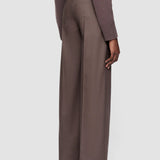 purple Light Wool Flannel Alana Trousers - Joseph