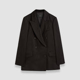 Black Joffrin Textured Viscose Jacket - Joseph