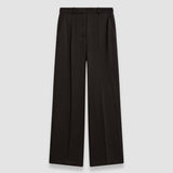 Black Alana Textured Viscose Trousers - Joseph