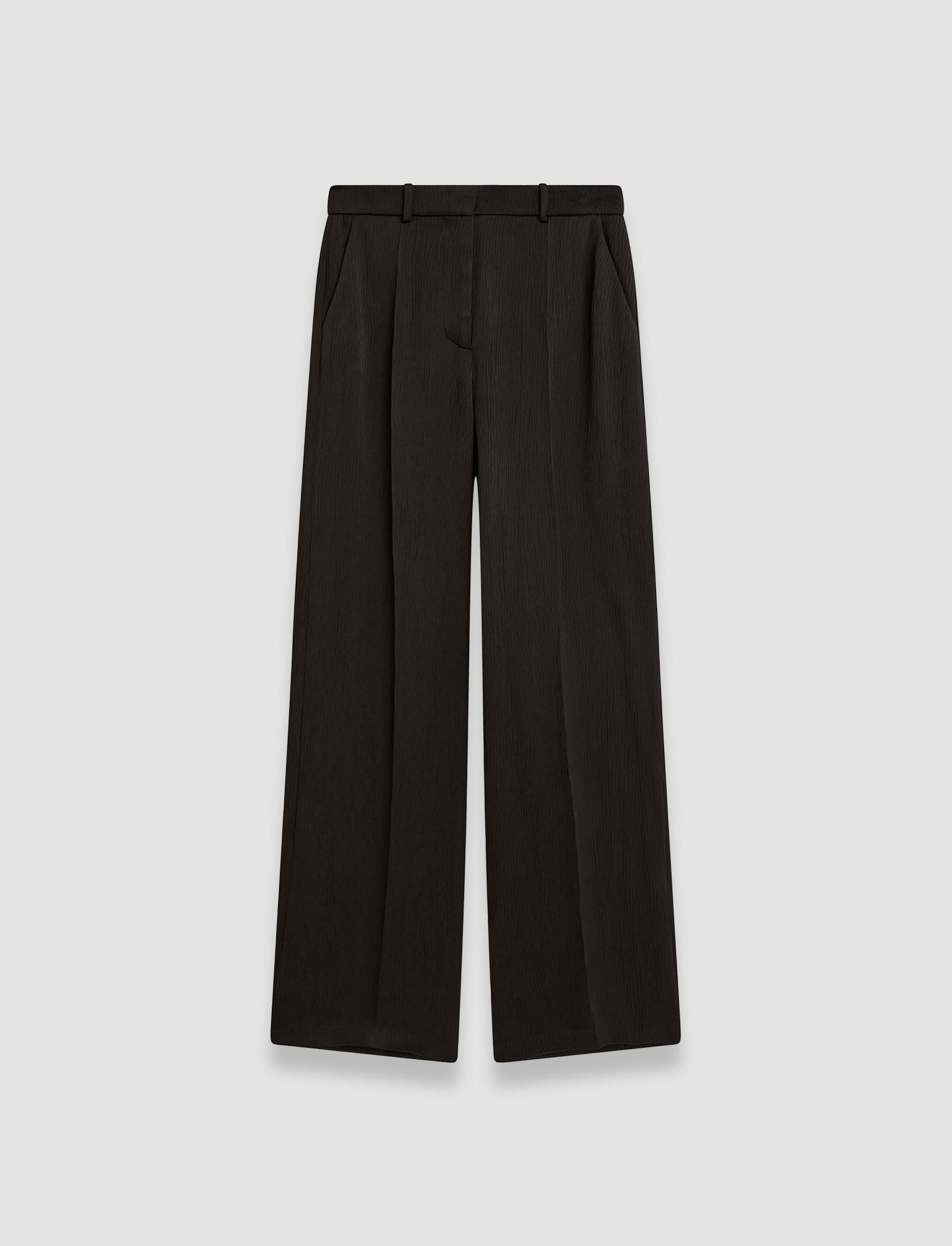 noir-pantalon-alana-en-viscose-texturee-JOSEPH