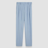 Blue Bucklel Tailoring Crepe Trousers - Joseph