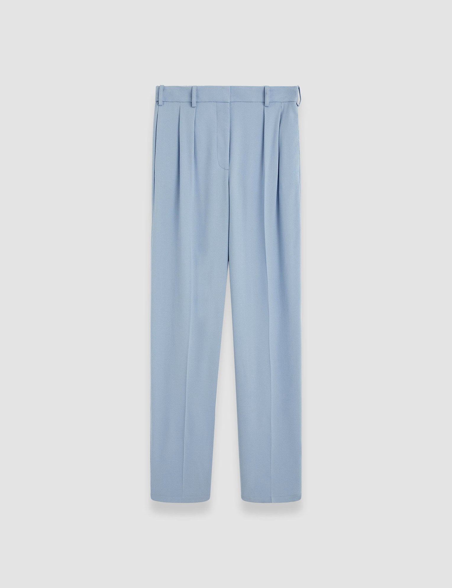 Blue Bucklel Tailoring Crepe Trousers - Joseph