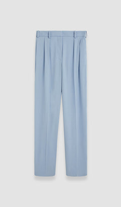 Blue Bucklel Tailoring Crepe Trousers - Joseph