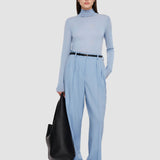 Blue Bucklel Tailoring Crepe Trousers - Joseph