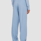 Blue Bucklel Tailoring Crepe Trousers - Joseph