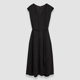 Black Lutece Textured Viscose Dress - Joseph