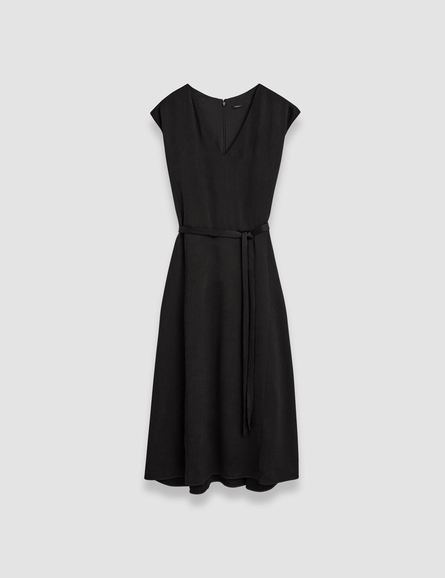 Black Lutece Textured Viscose Dress - Joseph