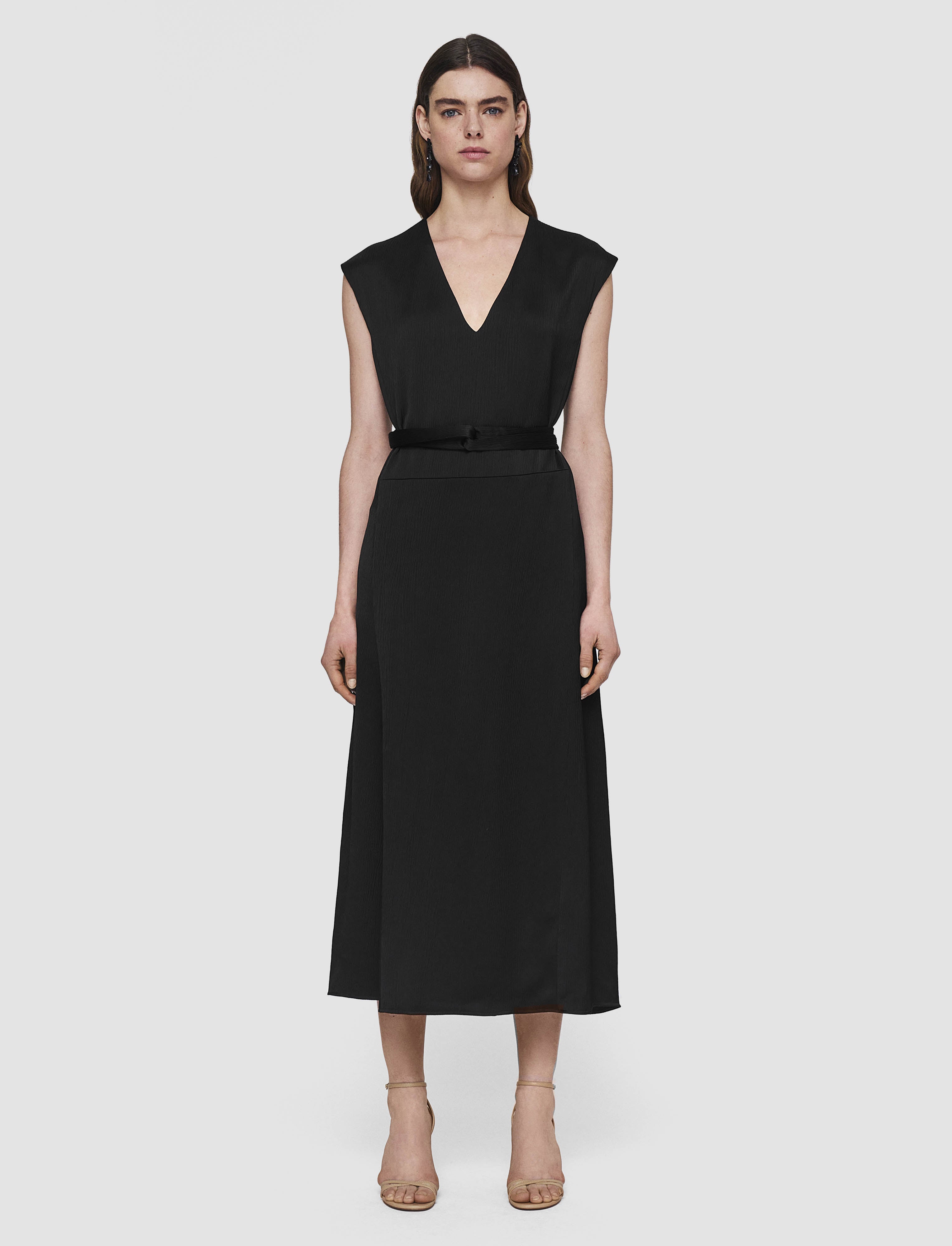 black-lutece-textured-viscose-dress-JOSEPH