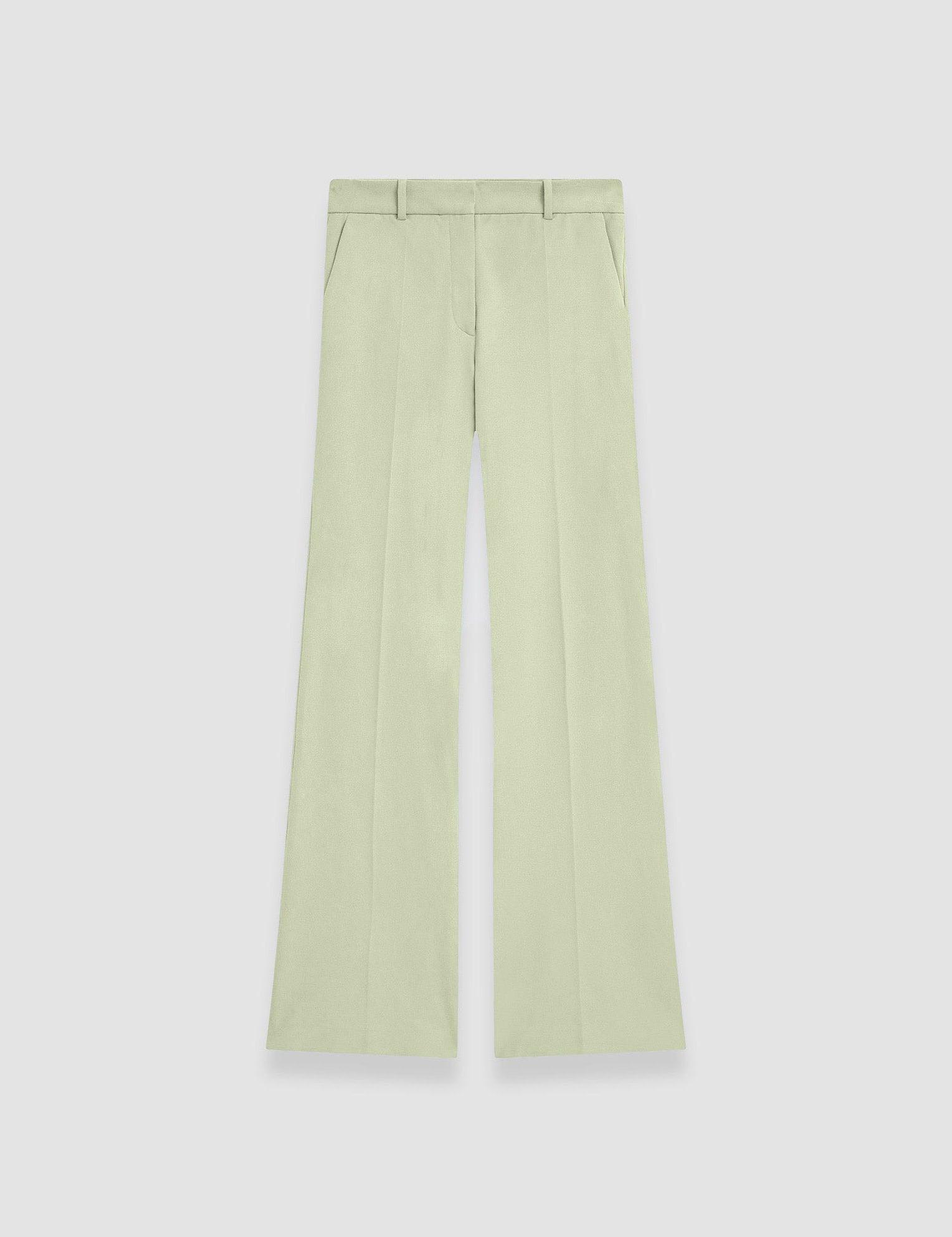 Green Tafira Gabardine Stretch Trousers - Joseph