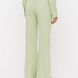 Green Tafira Gabardine Stretch Trousers - Joseph