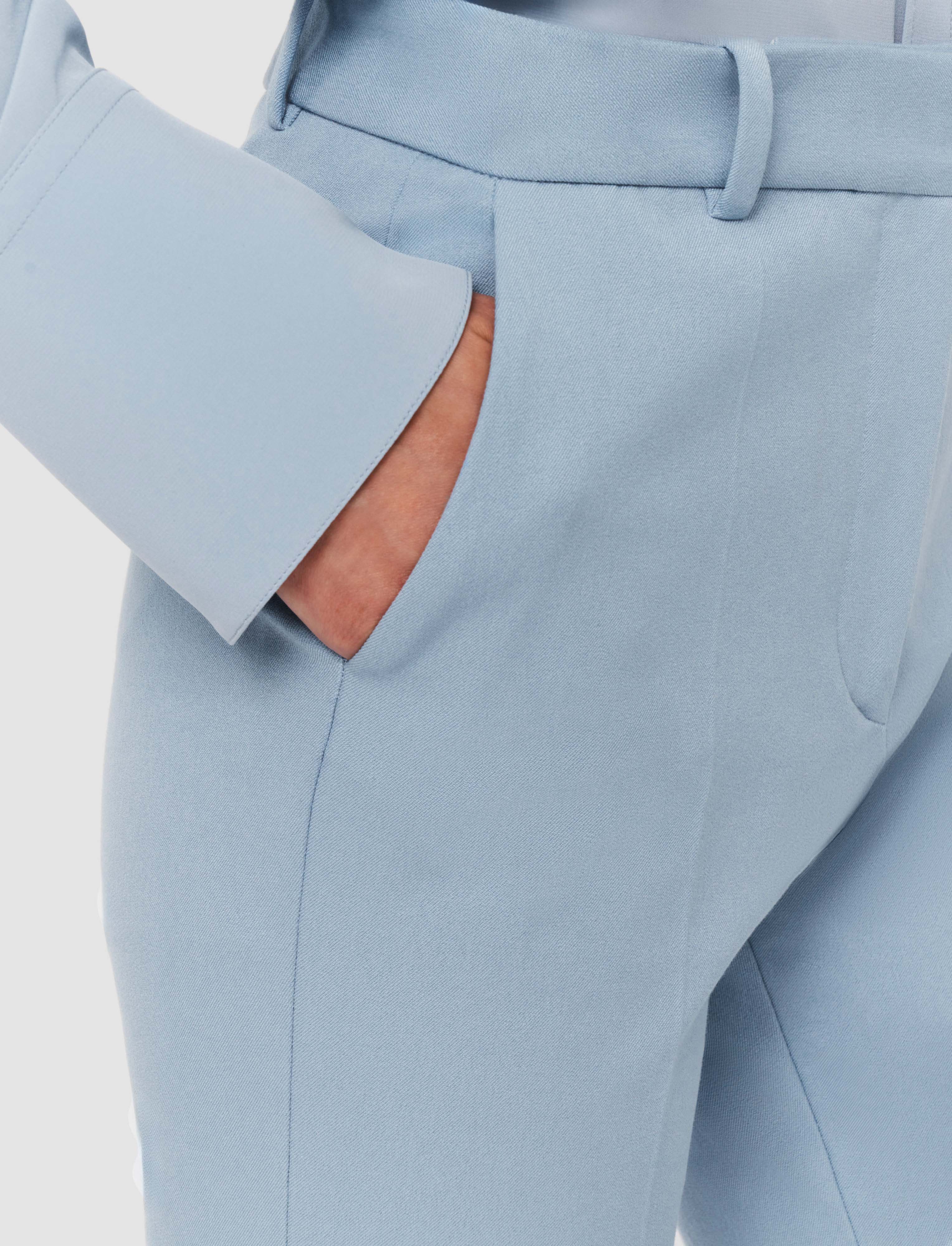 blue-tafira-gabardine-stretch-trousers-JOSEPH