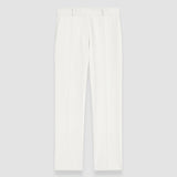 White Coleman Gabardine Stretch Trousers - Joseph