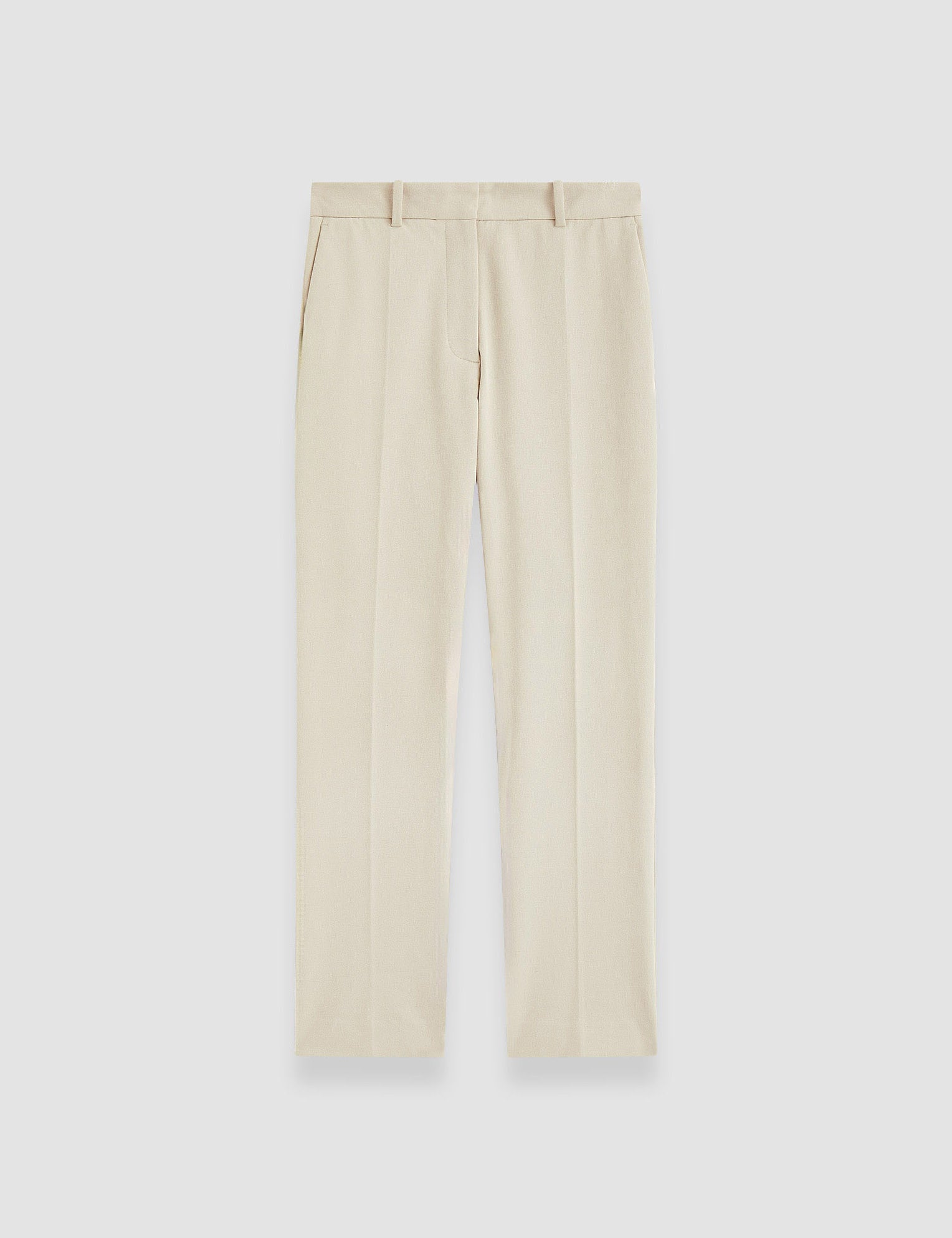 Beige Coleman Gabardine Stretch Trousers - Joseph